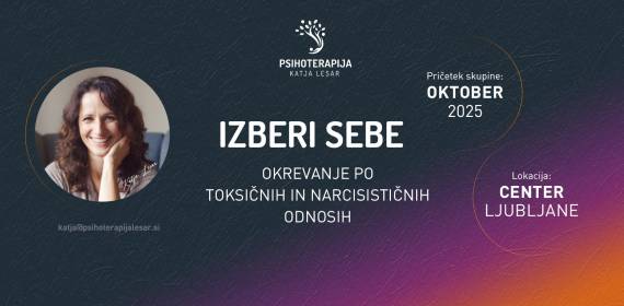 IZBERI SEBE – okrevanje po toksičnih in narcisističnih odnosih
